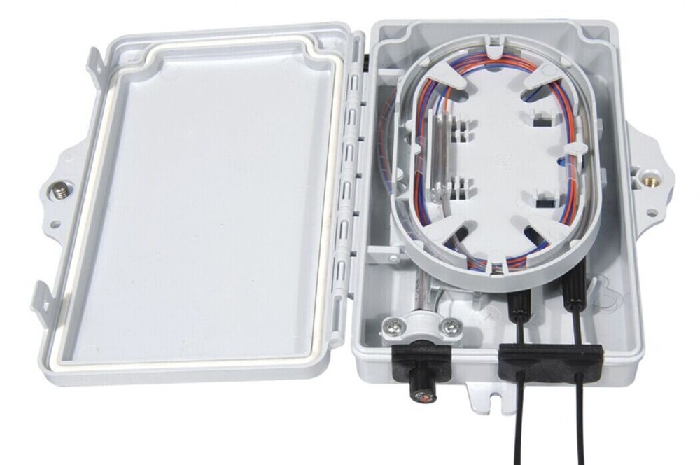 FTTH Indoor Dustproof Fiber Optic Termination Box Wall Mounted