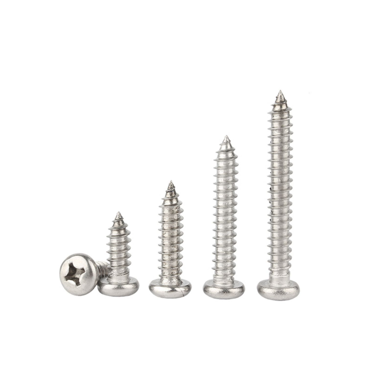 OEM Customized Blue Finish Stainless Steel Self-Tapping Screws for Metal Installation