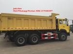 Yellow Sinotruk Howo 6x4 371hp Heavy Duty Dump Truck