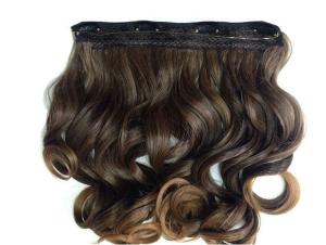 Quality Heat Friendly Natural Curly Hair Wigs Double Weft Clip In Hair Extensions wholesale