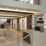Monomer Design Optical Shop Display Cabinets 10mm Tempered Glass