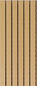 Quality MDF Timber Grooved Acoustic Wall Panels For Interior Music Hall Decor E1 E0 Protection wholesale