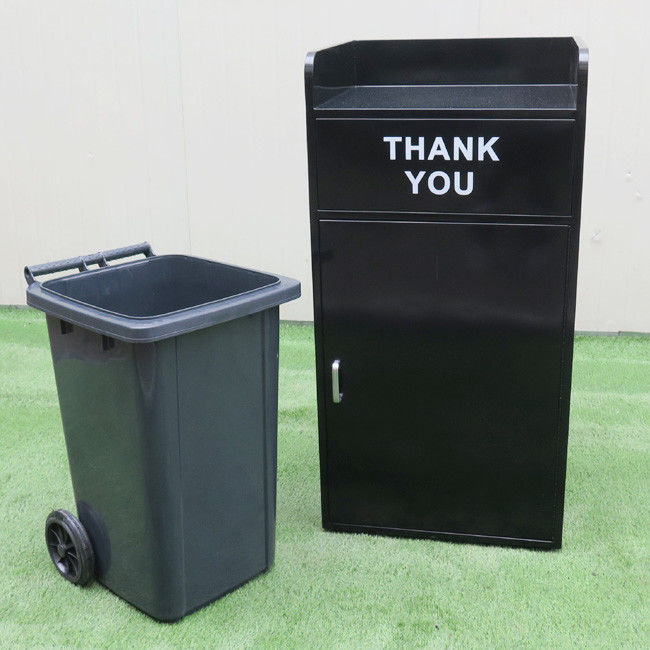 Galvanized Steel ISO9001 1200mm Recycle Restaurant Trash Can