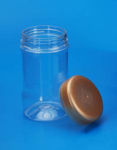 Quality PET Plastic Storage Canisters Cylinder Shape With Colorful Screw Lid wholesale
