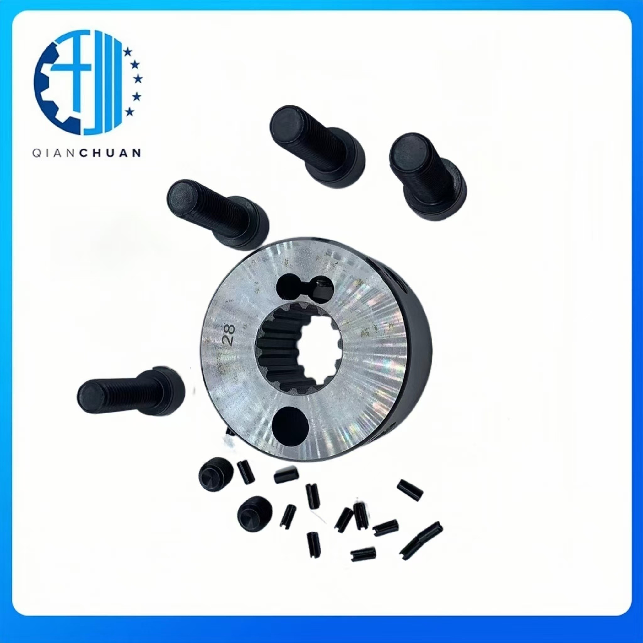 Excavator Coupling Spline Gear 14T Steel For Engine Spare Part