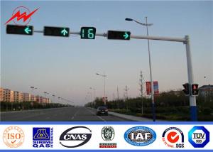 Quality 6m Traffic Light Pole Metal Poles Steel Hot Dip Galvanization Electrical Power Pole wholesale