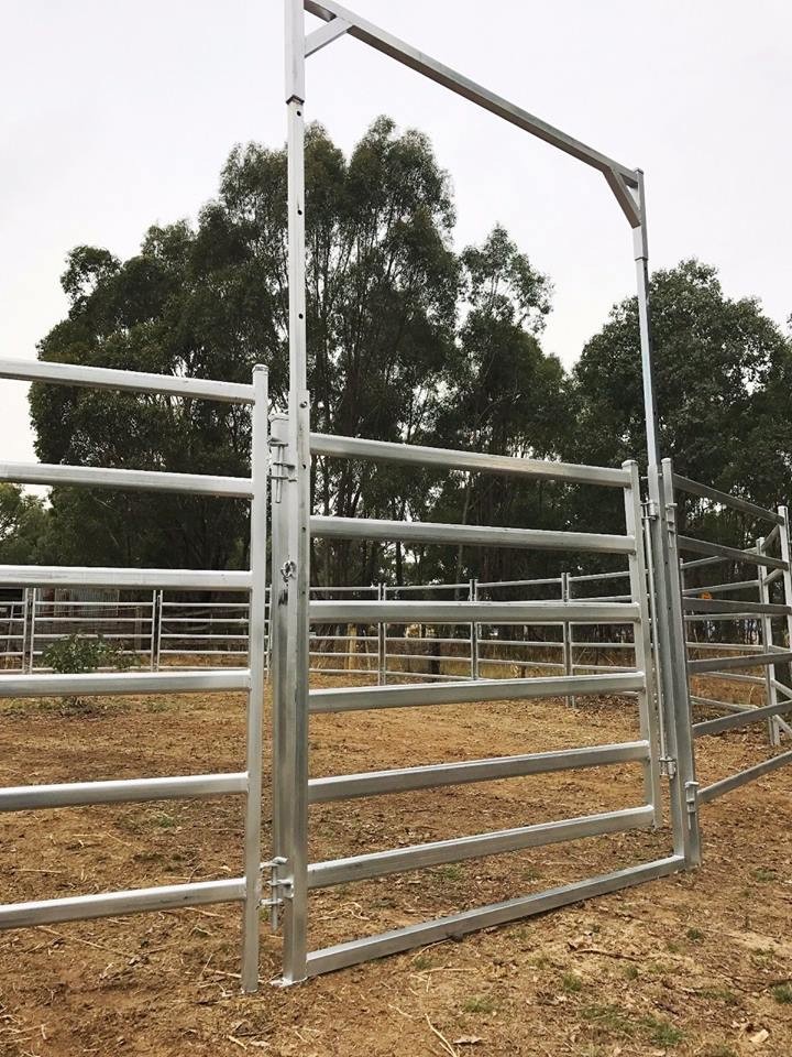 13 Portable Horse Stall Panels HEAVY Duty Outdoor Animal Enclosure with Gate