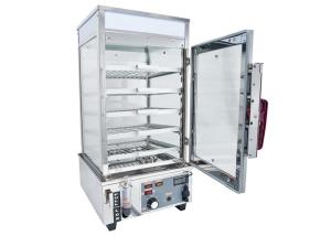 5 Layers Food Warmer Showcase Mechanical Steamer Display 50-100℃