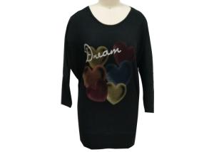 Quality Long Sleeve Womens Pullover Sweatshirt Ladies Casual Tops Singel Jersey Printting wholesale