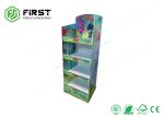 Customized Logo Printed Foldable Paper Floor Display Stand For Retail Promotion