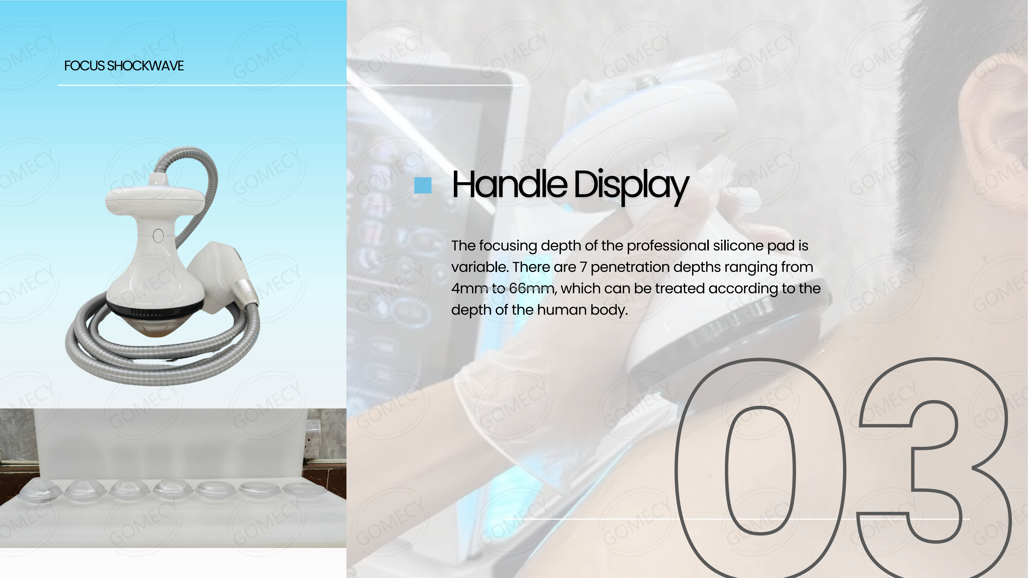 Focused Shock Wave Therapy EMFOCUS Regeneration Therapy Machine for Pain Relief