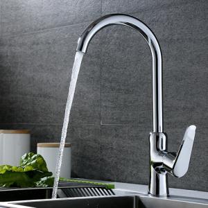 Quality 360 Swivel Hot And Cold Water Kitchen Sink Mixer Faucets Single Handle wholesale