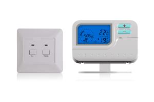 Quality Battery Operated Electronic Room Thermostat / Programmable Heat Pump Thermostat wholesale
