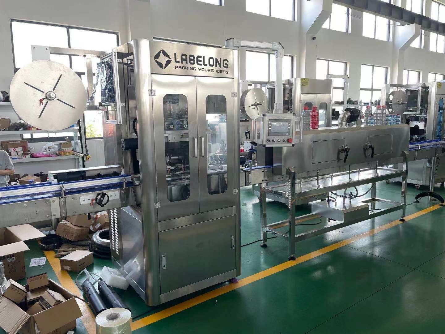 Pure Mineral Drinking Water Bottle Shrink Sleeve Labeling Machine 3L 5L 10L 20L