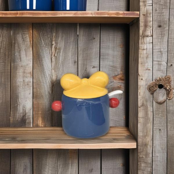 Wooden Lid Kitchen Storage Jar for Microwavable Glass Canister Sugar Tea Coffee
