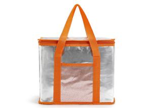 Quality Large EPE Orange Thermal Insulated Tote Lunch Bag OEM Service wholesale