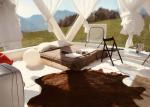 Outdoor Portable Clear Pvc Inflatable Camping Tent With Airtight Frame For
