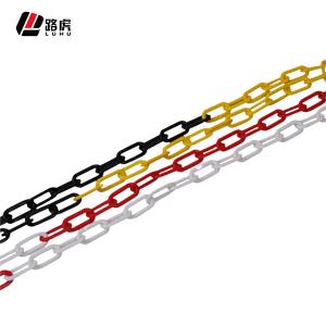 Quality Color White Red Safety Security PE Plastic Chain For Roadway Warning Sign wholesale