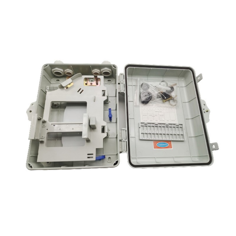 PP/PC/ABS Material 16 Cores IP55 Outdoor/Indoor Fiber Optic Distribution Box for ODF