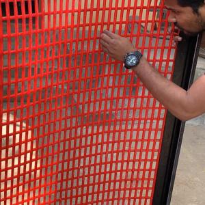 Quality 2.5mm PU CoatedTufflex Screen Mining Panel With 5mm Square Apertures wholesale