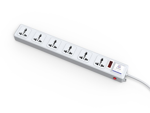 Residential 275V Lightning Protection Plug , 6 Way Power Strip Protection