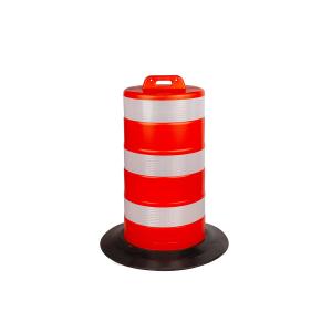 Quality 110cm Reflective Traffic Safety Channelizer Drums Traffic Control Barrels wholesale
