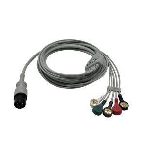 Quality Compatible ECG Cable Edan Contec Mindray Carewell Mediana Universal Type 6pin 3.6m TPU Material wholesale