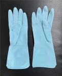 Spray Flocklined M60g Blue Household Rubber Gloves For Cleaning