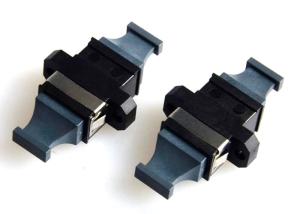 Quality MPO MTP Flange Fiber Optic Adapter Black Bare Fiber Adapter APC Polished wholesale