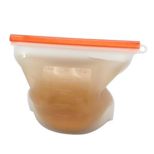 Quality kitchen accessoriesFood Grade Soft Eco-friendly amazon top seller 2018 reusable Silicone Food Storage Bag wholesale