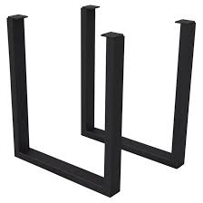 Nonstandard Black U Bracket for Table Leg Custom Metal Stamping