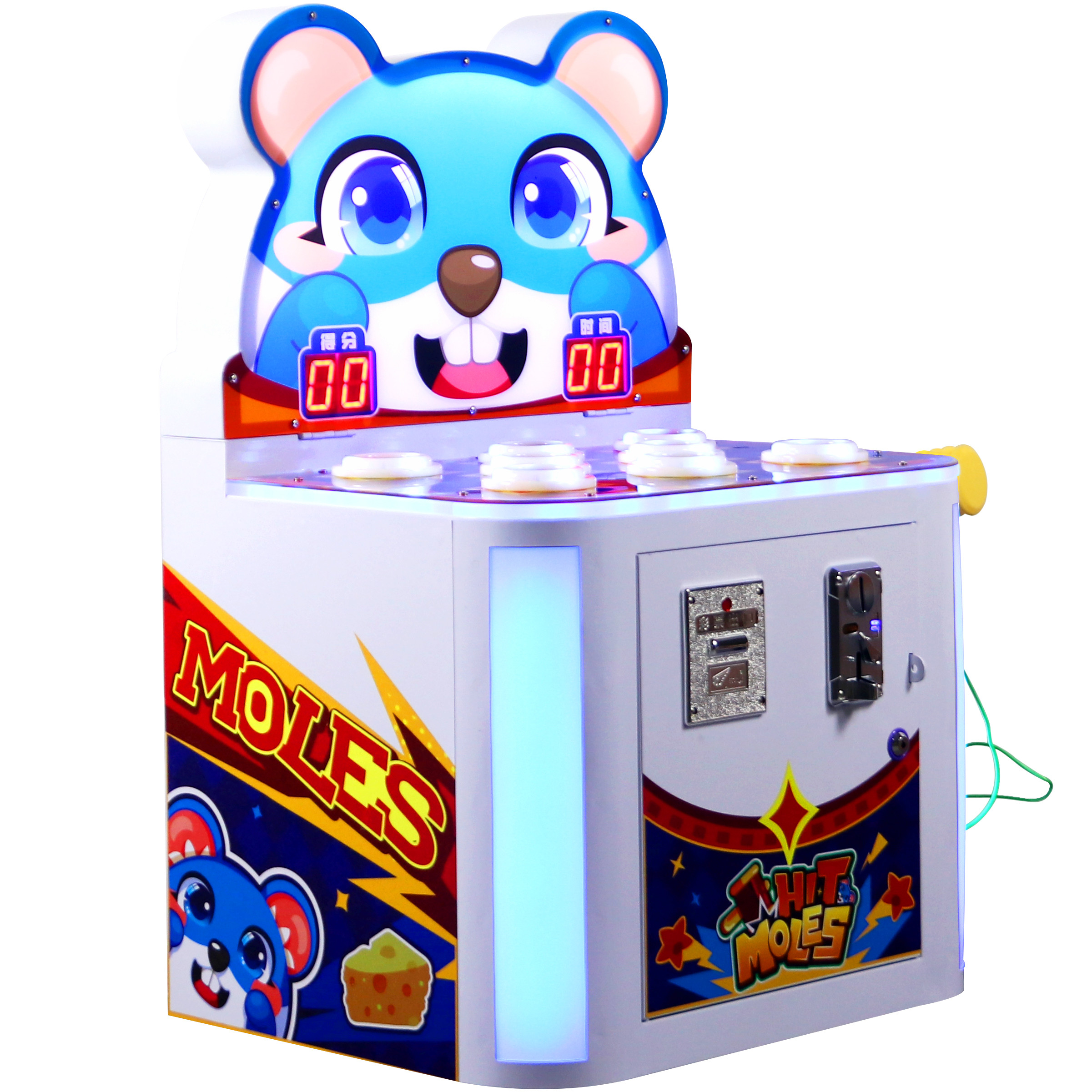 Suitable For All Ages Game Machine With Dirt - Resistant Dark Colors Easy To Maintain Game Machine With A Dreamy Blue Exterior Profit Making Whack A