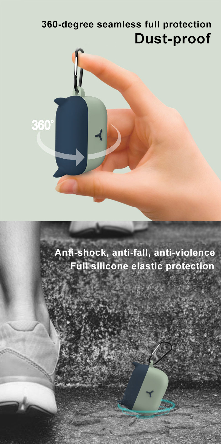 Dustproof Seamless Anti Fall Silicone Cover For Airpods Case