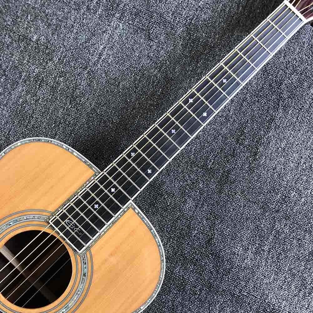 Custom Solid Cedar Top 42c OM Style Acoustic Guitar