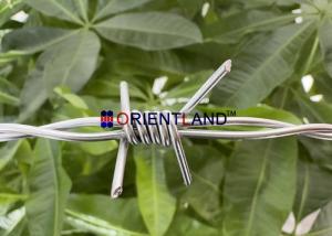Quality 2.2mm Hot Dipped Galvanized Barbed Wire 250m / Galvanised Razor Wire wholesale