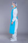Anti Fouling 25g 35g CPE Isolation Gown With Straight Pendulum