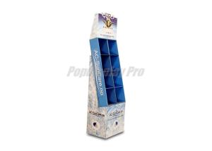 Quality Temporary Cardboard Floor Displays 8 Pockets With Dividers Environmental Friendly wholesale