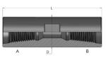 High Fatigue Strength DTH Drilling Tools DTH Sub Male-Male , Downhole Drilling