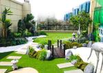 PE Realistic Green Decorative Fake Grass Lawn 40mm For Landscaping 45m / Roll