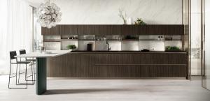 Quality Classic Sleek Design Wood Veneer Kitchen Cabinet Tailored Customized Color wholesale
