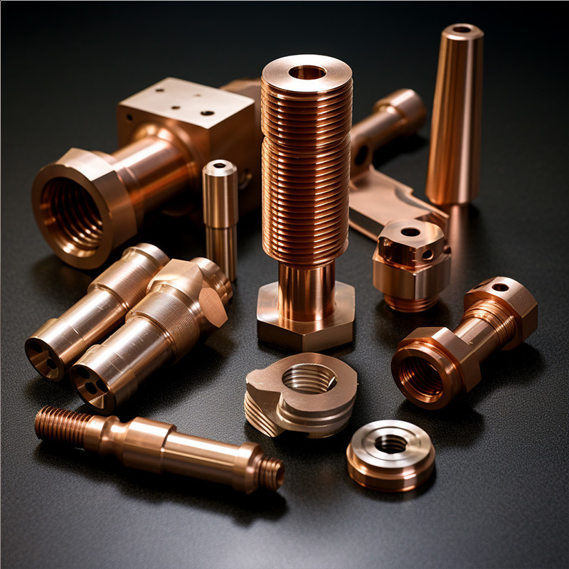 Small CNC Metal Parts Fabrication Turning CNC Lathe Machining Service CNC Copper Parts