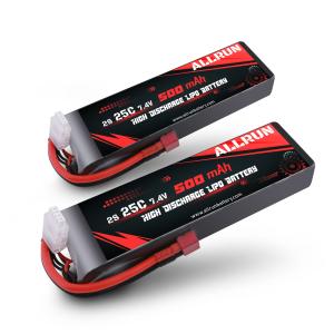 Quality 25C 2S 500mAh 7.4V High Discharge LiPo Battery Pack For Power Tools wholesale