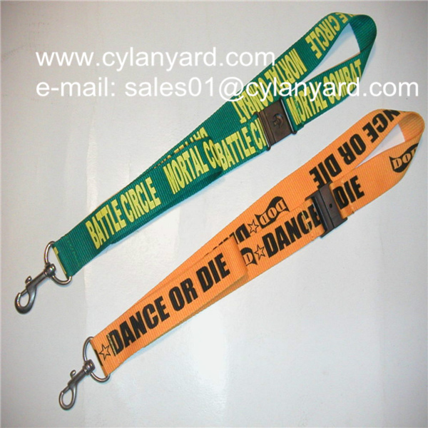 polyester lanyard with metal trigger hook