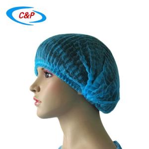 Quality Disposable PP Non Woven Strip Clip Cap Bouffant Head Cover Round Mob Cap wholesale