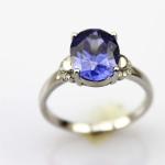 Rose Gold Plated Sterling Silver Red Cubic Zircon Ring (R251)