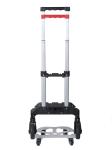 68kg Telescopic Foldable Cart Trolley TPR Wear resist Wheel Folding Luggage