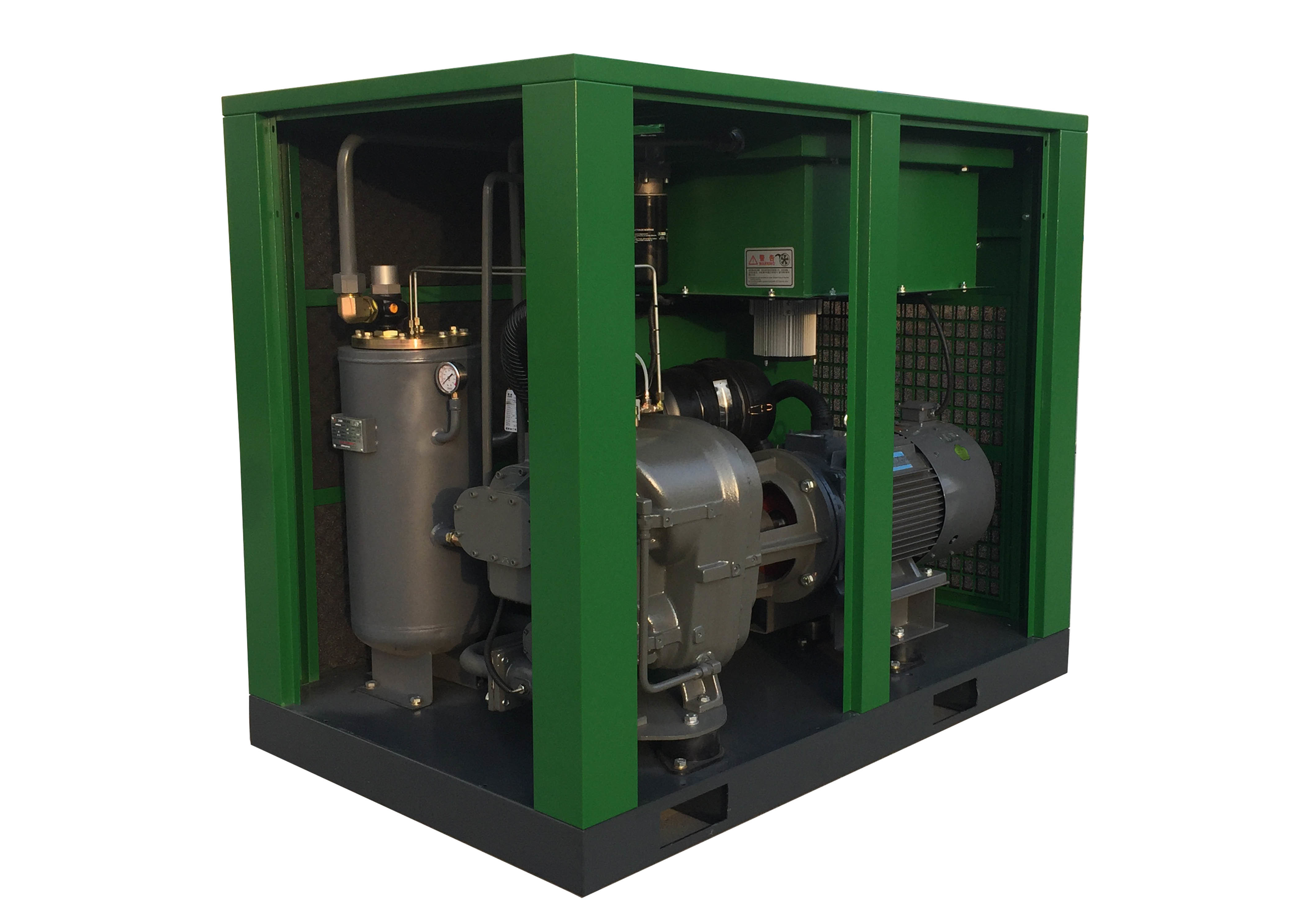 Air Cooling 75 kW VFD Air Compressor , Energy Efficient Screw Drive Air Compressor