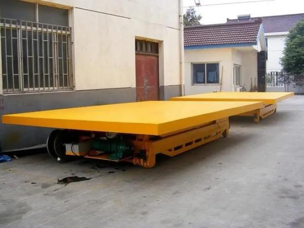 Manufacturing Industry Electric Transfer Cart Rotates Forward Backward Left
