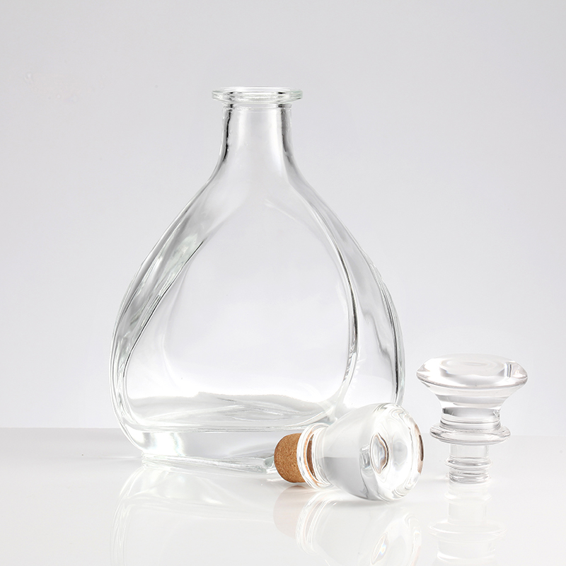 OEM/ODM Accepted Clear Glass Bottle 500ml 750ml Custom Size for Gin Whisky