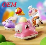 Cute Cartoon Press And Go Car Toy Durable Safe Kids